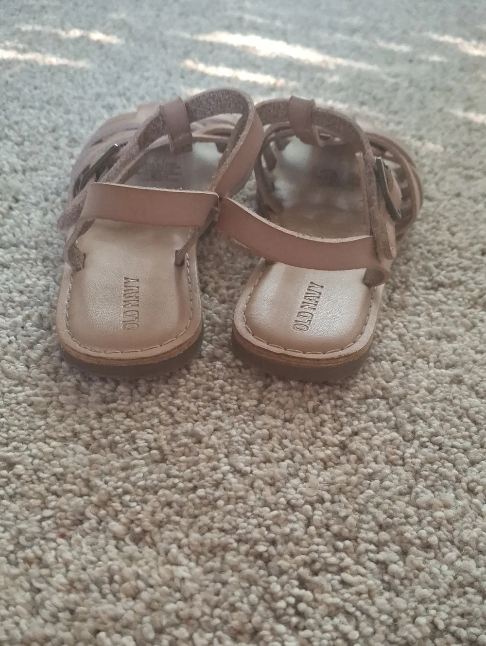 Old Navy Kids' Pink Tan Woven Sandals